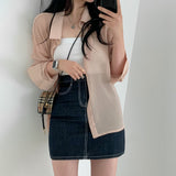 コントラストスティッチデニムミニスカート / Contrast Stitch Dark Blue Denim Mini Skirt