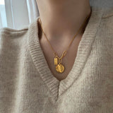 コインデイリーエングレービンネックレス/ssv Coin Daily Engraving Necklace