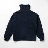 FLEECE COLLAR HALF ZIP CREW_navy (6640102834294)