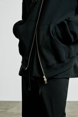 minimal bar hanten shirt cardigan black (6615492395126)