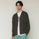 カシミアブレンドカーディガン/CASHMERE BLEND CARDIGAN_BROWN