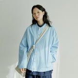 スタジアムジャケット / unisex stadium jacket sky blue