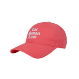 CAT HUMAN LOVE BALL CAP_CORAL
