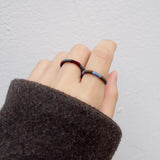 レターリング1 / [CCNMADE] LETTER RING 1 (Gray&Wine)