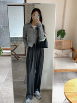 2WAYニット襟付きジップアップ (4color) (6683257372790)