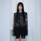 0 5 パンククラブバレリーナトップ / 0 5 punk club ballerina top - BLACK