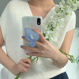[セット] リーフシリーズ : スプリングブリーズフォンケース + カラースマホグリップ / [SET] Leaf series : Spring breeze phone case + Calla tok