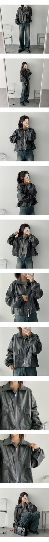ビーズハーフクロップドラウンドニットウェア / Beads Half Cropped Round Knitwear