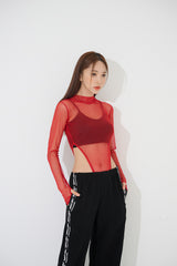 ネックメッシュボディスーツ/neck mesh bodysuit(9239)