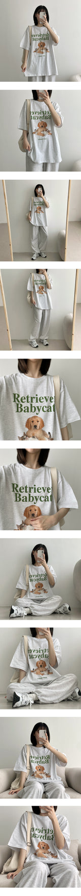 ドッグアンドキャットショートスリーブ / Dog and cat short sleeves