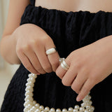 ミニパールボールドリング / mini pearl bold ring