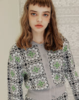 GRANNY SQUARE CROP CARDIGAN LIGHT GRAY (6691443736694)