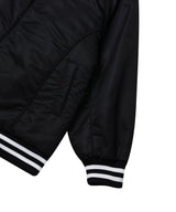 BOLD LOGO LONG VARSITY JACKET_BLACK