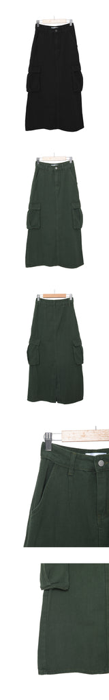 オープンカーゴロングスカート / open cargo long skirt