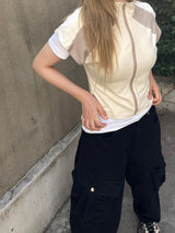 クーリングハイネックキャップスリーブベスト / Cooling High-Neck Cap Sleeve Vest
