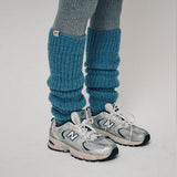 ALPACA LEG WARMERS, BLUE