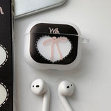 Black - Closet Ribbon AirPods Case_matt