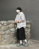 テンセルフードシャツ / Tencel Hooded shirt
