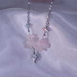 Rose Quartz Twinkle Necklace