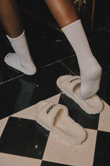 グッドデイファリーサンダル/G'day furry sandals (white)