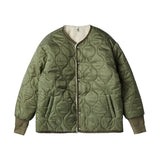 リバーシブルフリースジャンパー/REVERSIBLE FLEECE JUMPER-KHAKI