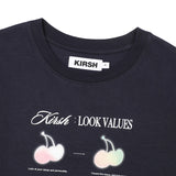 チェリーブラー半袖Tシャツ／CHERRY BLUR SHORT SLEEVE T-SHIRT [NAVY]