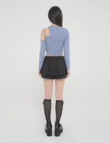 TULIP PANTS SKIRT(BLACK)