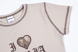 コントラストクロップトップ / CONTRAST CROP TOP Beige