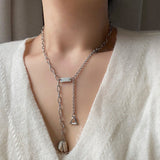 ユニーク2ウェイヘックスボールドチェーンネックレス/hacx Unique Two-Way Hex Bold Chain Necklace