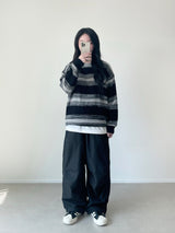 W Y2K ナイロンストリングパンツ