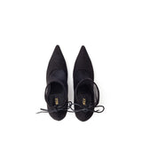 Mesh Stiletto Heel(Black)