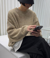 ミックスバルーンニット/MU Mix Balloon Knitwear (3 colors)