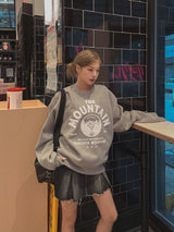 (UNISEX)ヘビーマウンテンラウンドスエットシャツ