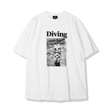 DIVING GRAPHIC T-SHIRTS WHITE (6561077493878)