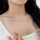 Y PEARL 14K GOLDFILLED NECKLACE (6681233490038)
