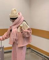 チュッパチャップスウールフリースカラージップアップ