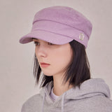 VA Square Stud Wool Madoros Cap / Purple