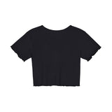 ボタンフロントクロップカーディガン / BUTTON FRONT CROP CARDIGAN (BLACK)