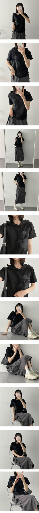 ローリーフードショートスリーブTシャツ / Roly Hood Short Sleeve Tee