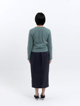 LAMB LIVELIHOOD SWEAT CARDIGAN (TURQUOISE)