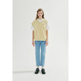 UNBALANCED SWEATER VEST_MUSTARD (6690085404790)