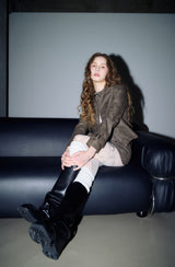 Belt buckle long boots