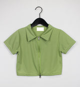 パイロンクロップジップアップ / Pylon Crop Zip Up (3color)