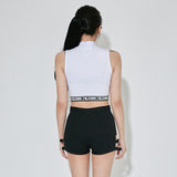バルジングハイネッククロップトップ / TOP(9048) Bulging High Neck Crop Top