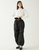 イエロータップクロップシャツ/YELLOW TAP CROP SHIRT WHITE