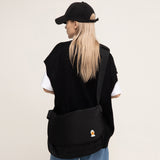 ダックフェイス刺繍クロスメッセンジャーバッグ / Duck Face Embroidery Cross Messenger Bag
