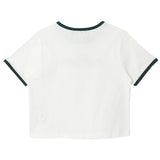 ラビットエモジクロップTシャツ / GREEN RABBIT EMOJI CROP T-SHIRT