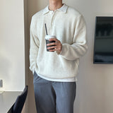ハチボタンカラーニットウェア / LMN Hachi Button Collar Knitwear (7 colors)