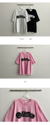 レスボキシーハート半袖Tシャツ / Less Boxy Heart Short Sleeve Tee
