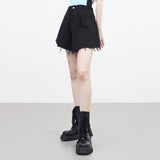 エベンピンタックワイドハーフパンツ
